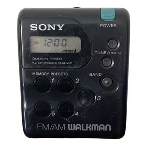 Sony Walkman SRF-M33 Portable AM/FM Stereo Radio Walkman Mega Bass Tested Works